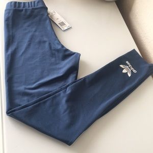 Adidas blue pants. Trefoil tight